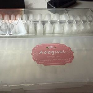 Clear Nail Tips and Storage